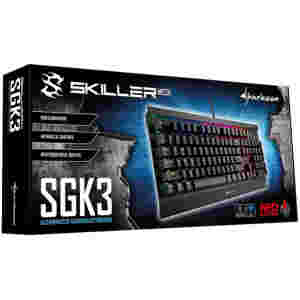 Tipkovnica Gaming USB SHARKOON SKILLER MECH SGK3 Kailh Red RGB slo tisk