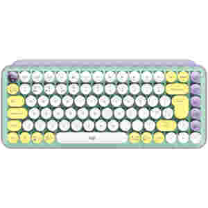 Tipkovnica Logitech Brezžična POP Keys z EMOJI mehanska mint SLO gravura (920-010736)