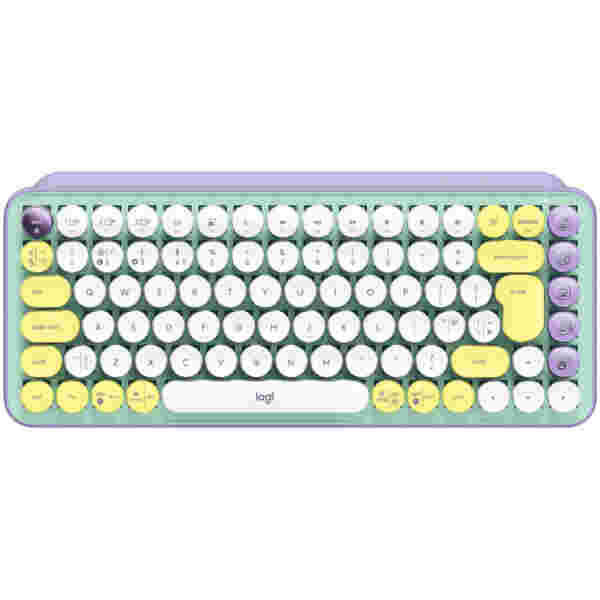 Tipkovnica Logitech Brezžična POP Keys z EMOJI mehanska mint SLO gravura (920-010736)