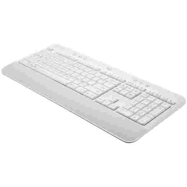 Tipkovnica brezžična + Bluetooth Logitech K650 Signature US international | SLO gravura bela (920-010977)