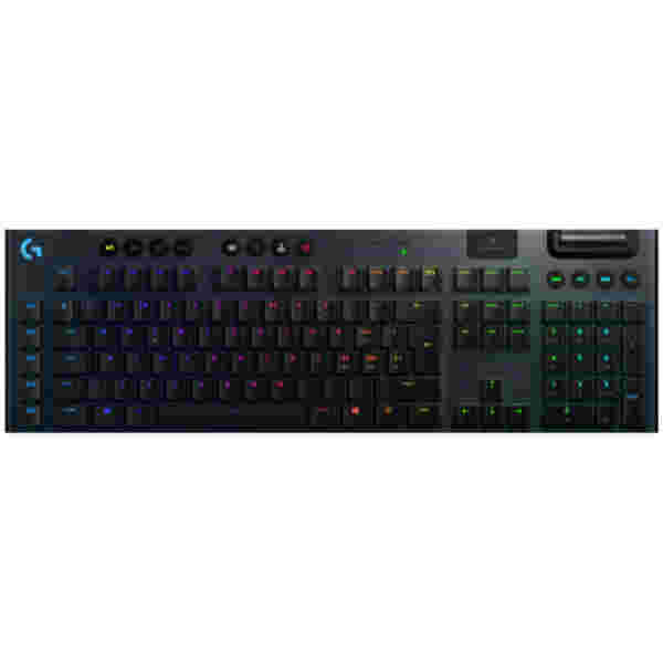 Gaming Tipkovnica brezžična Logitech G915 LIGHTSPEED RGB GL Clicky UK | SLO gravura črna RGB (920-009111)