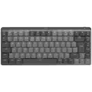 Tipkovnica brezžična + Bluetooth Logitech MX Mechanical MINI UK | SLO gravura grafitna LED osvetlitev (920-010780)