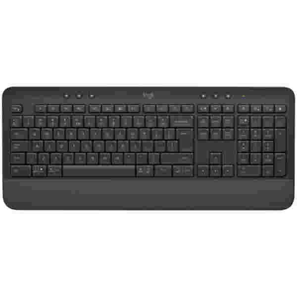 Tipkovnica brezžična + Bluetooth Logitech K650 Signature US international | SLO gravura grafitna (920-010945)