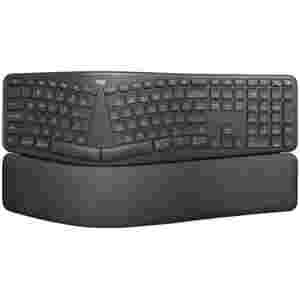 Tipkovnica brezžična Logitech K860 Ergo US international | SLO gravura grafitna (920-010108)