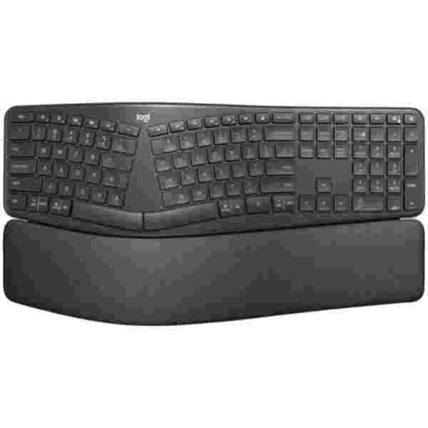 Tipkovnica brezžična Logitech K860 Ergo US international | SLO gravura grafitna (920-010108)