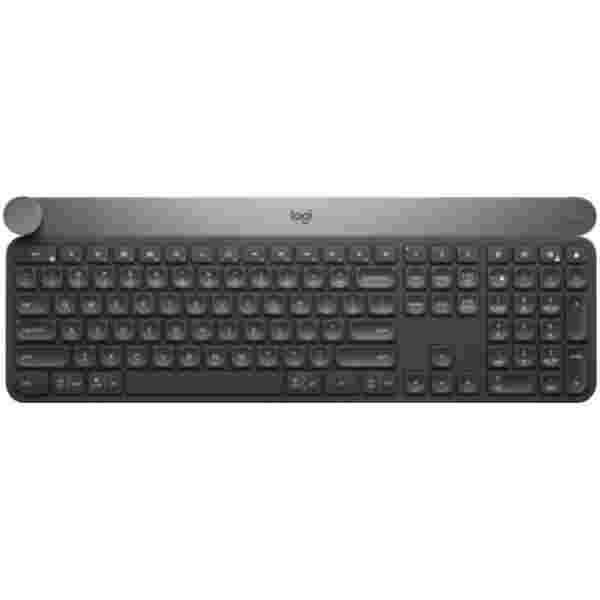 Tipkovnica brezžična Logitech Craft Advanced US international | SLO gravura siva LED osvetlitev (920-008504)