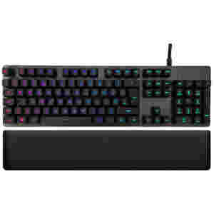 Gaming Tipkovnica Žična Logitech G513 karbon GX Blue (Clicky) US international | SLO gravura črna RGB (920-008934)