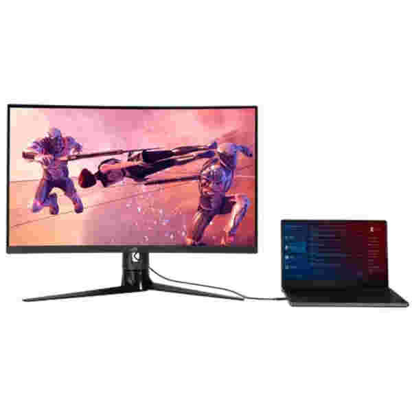 Monitor Asus 80 cm (31,5") XG32VC 2560x1440 Curved Gaming 170Hz VA 1ms HDMI DisplayPort USB-C 15W 2xUSB3.2 Pivot  sRGB125% FreeSync Premium Pro KVM - Image 3