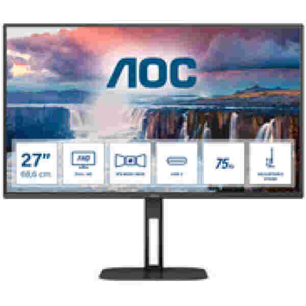 0") 27V5C/BK 1920x1080 75Hz IPS 1ms HDMI DisplayPort USB-C 65W 4xUSB3.2 Zvočniki  3H FreeSync