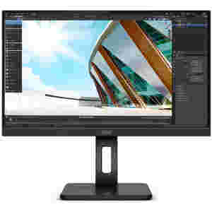Monitor AOC 60,5 cm (23,8") 24P2Q 1920x1080 75Hz IPS 4ms VGA DVI HDMI DisplayPort 4xUSB3.2 Pivot Zvočniki  3H sRGB107% - Image 5