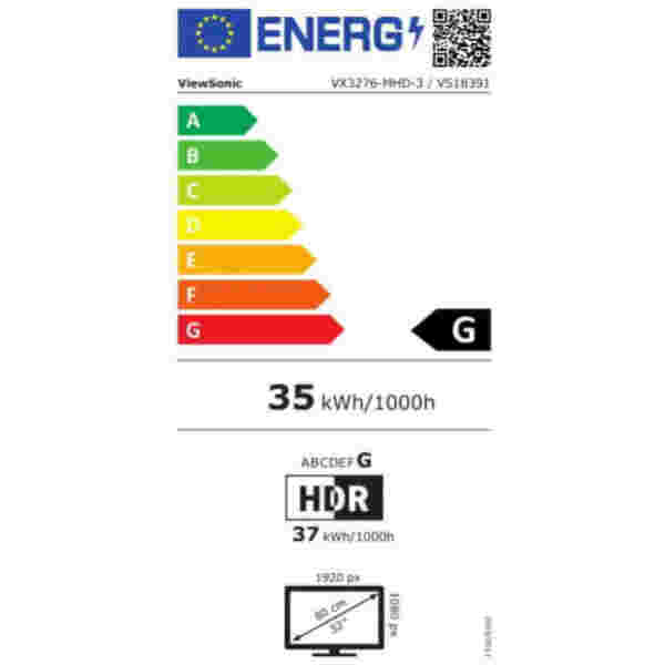 5") VX3276-mhd-3 1920x1080 75Hz IPS 4ms VGA HDMI DisplayPort Zvočniki  3H sRGB104%