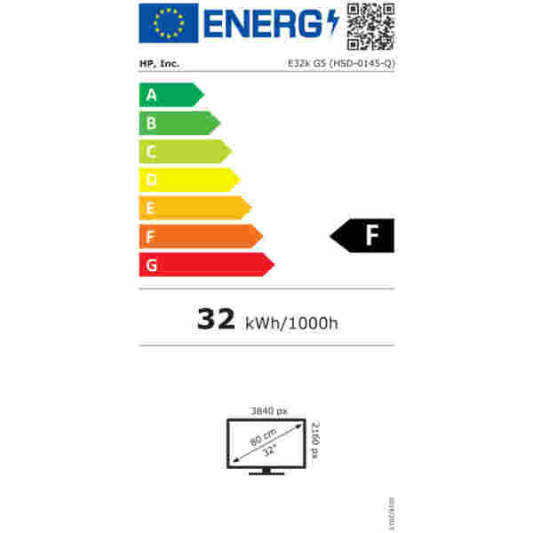 5") E32k G5 3840x2160 IPS 5ms HDMI DisplayPort USB-C 65W 3xUSB3.2 Pivot Zvočniki Zvočniki 2x3W  3H sRGB99% RJ45 E-series