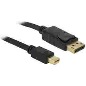 Kabel DisplayPort mini (m) => DisplayPort (m) 3,00m 1.2 4K črn Delock
