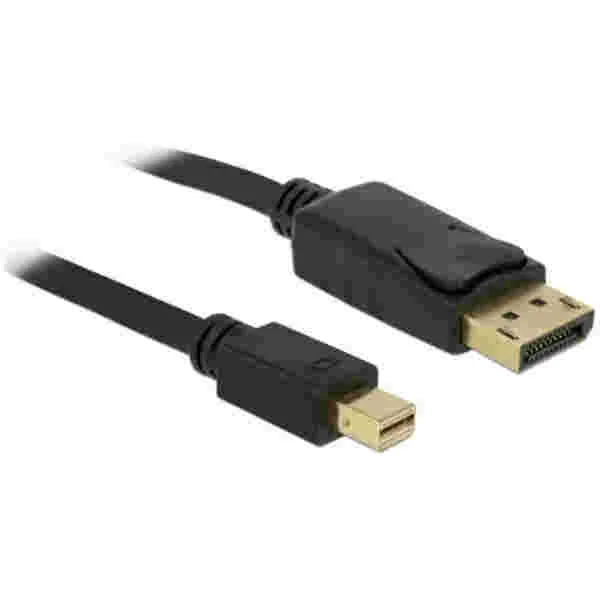 Kabel DisplayPort mini (m) => DisplayPort (m) 3,00m 1.2 4K črn Delock