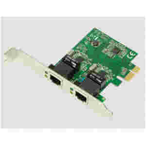 Mrežna kartica PCIe 2x LAN RJ45 100/1000 Logilink (PC0075)