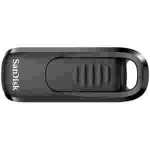 Spominski ključek 128GB USB 3.2 Sandisk Ultra Slider 400MB/s plastičen drsni črn (SDCZ480-128G-G46)