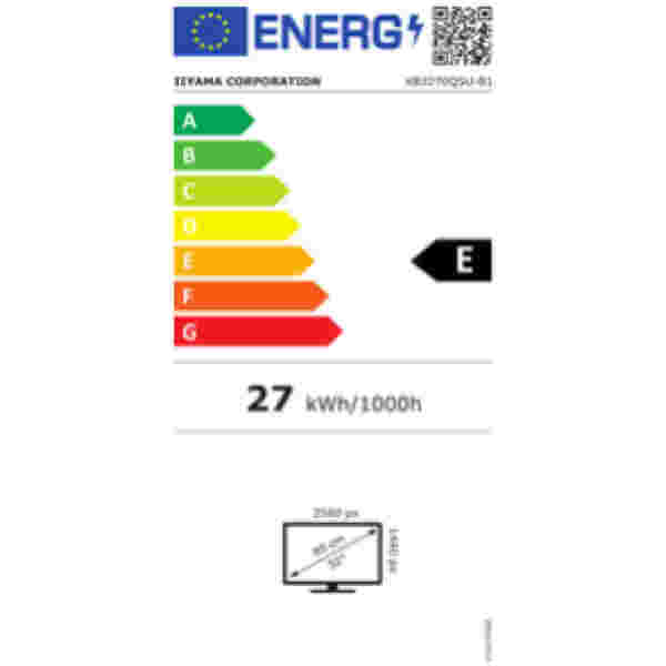 5") XB3270QSU-B1 2560x1440 100Hz IPS 3ms 2xHDMI DisplayPort 3xUSB3.2 Pivot Zvočniki  sRGB100% AdaptiveSync ProLite