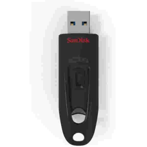 Spominski ključek 32GB USB 3.1 Sandisk Ultra 100MB/s - plastičen/drsni/črn (SDCZ48-032G-U46)