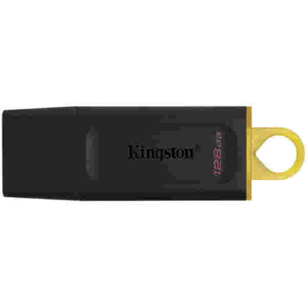 Spominski ključek 128GB USB 3.2 Kingston DataTraveler Exodia 200MB/s plastičen s pokrovčkom črno-rumen (DTX/128GB)