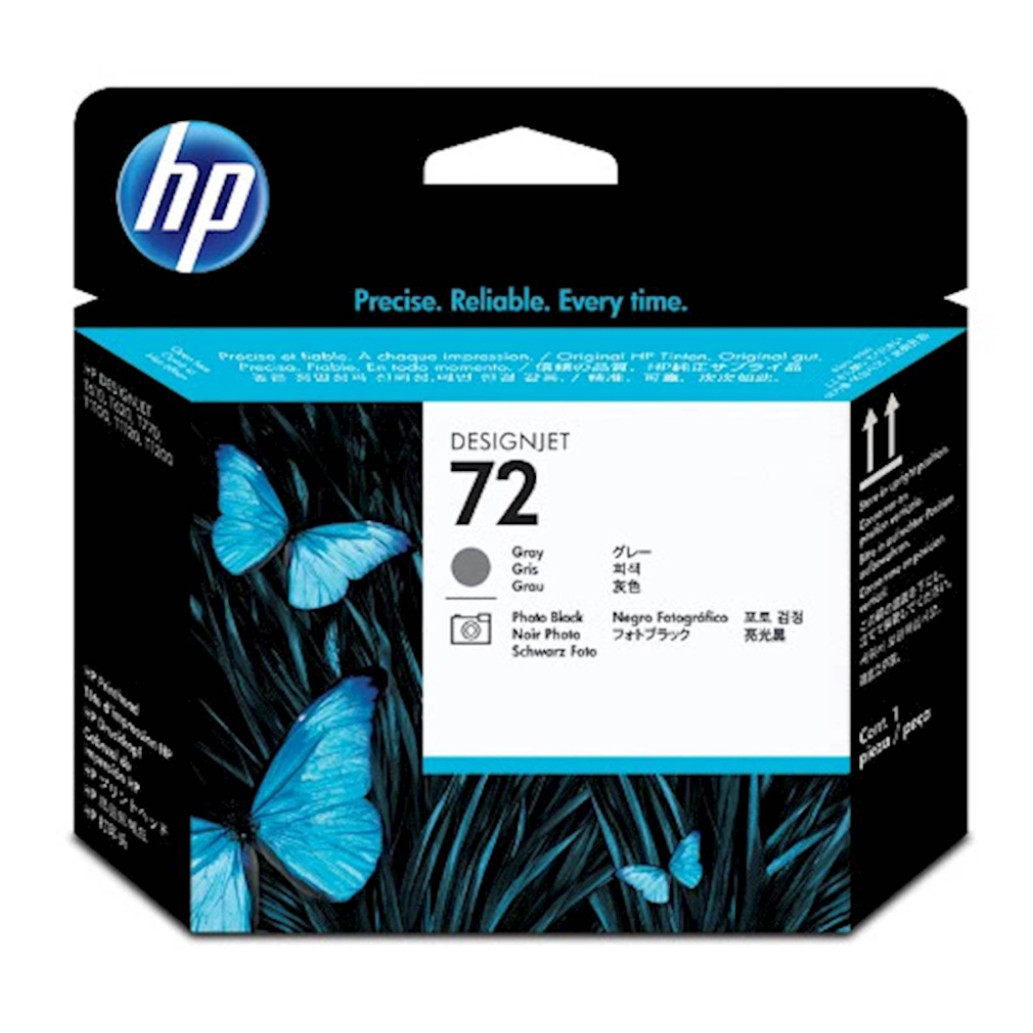 HP GLAVA SIVA IN FOTO CRNA 72 ZA DESIGNJET T1100/T610