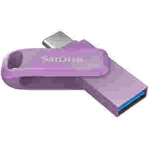 Spominski ključek 128GB USB 3.2/USB-C Sandisk Ultra Dual Drive Go 400MB/s vrtljiv roza (SDDDC3-128G-G46L)