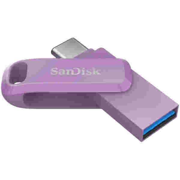 Spominski ključek 128GB USB 3.2/USB-C Sandisk Ultra Dual Drive Go 400MB/s vrtljiv roza (SDDDC3-128G-G46L)