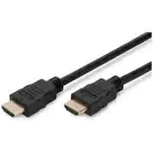 Kabel HDMI(m)  => HDMI (m) 3.0m Digitus z mrežno povezavo črn High Speed Ultra HD 4K