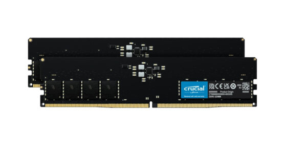 Crucial 32GB Kit (2x16GB) DDR5-4800 UDIMM PC5-38400 CL40