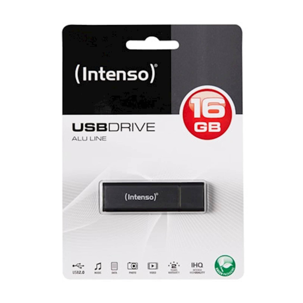 Spominski ključek 16GB USB 2.0 Intenso Alu Line 28MB/s 6