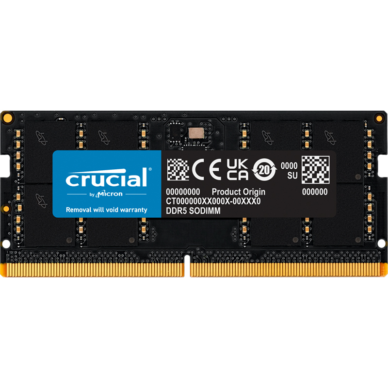 Crucial 32GB DDR5-4800 SODIMM PC5-38400 CL40