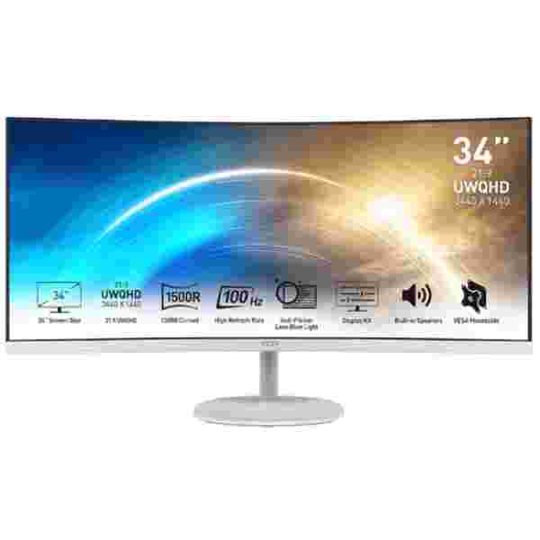 Zaslon MSI PRO MP341CQW 34" / UWQHD / VA / 100Hz / 1ms MPRT (bel)