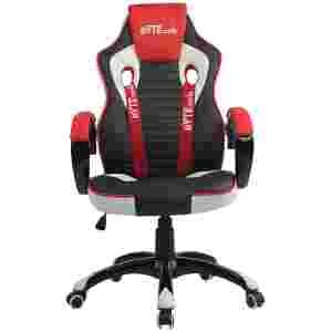 Gaming stol Bytezone Racer PRO (črno-siv-rdeč)