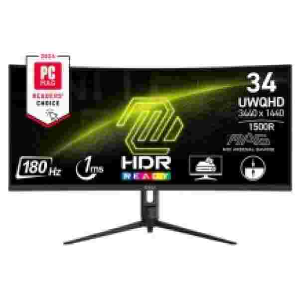 Zaslon MSI MAG 342CQR E2 34" / UWQHD / 180Hz / 1ms / ukrivljen (črn) - Image 2