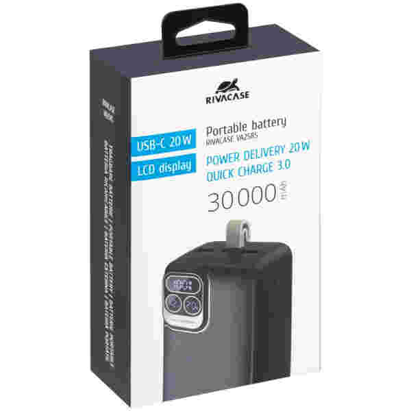 Rivacase VA2585 30000mAh 20W Quick Charge 3.0 prenosna baterija - Image 4