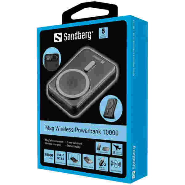 Sandberg Mag Wireless Powerbank 10000 - Image 4