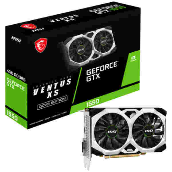 Grafična kartica nVidia GTX1650 MSI Ventus XS OCV3 - 4GB GDDR6 (V812-003R)