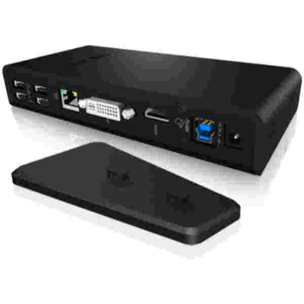 Priklopna postaja USB-A =>Icy Box IB-DK2241AC HDMI DVI 4xUSB2.0