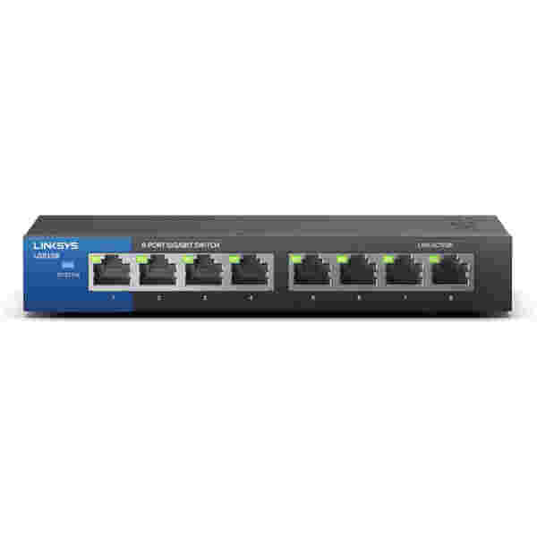 STIKALO 8-PORT Linksys 100/1000 (LGS108-EU-RTL)