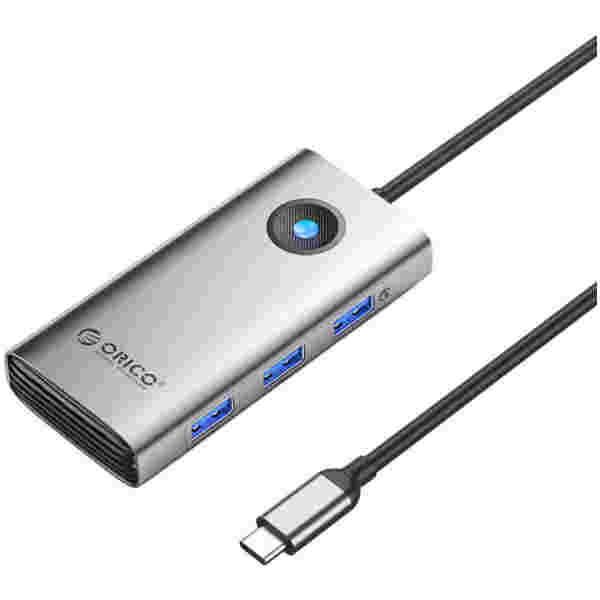 Priklopna postaja USB-C => Orico PW11-6P 1xHDMI 4K@30Hz 3xUSB3.0 1xUSB-C PD100W - (PW11-6PR-GY-EP)