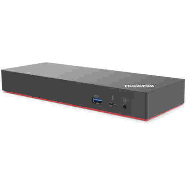 Priklopna postaja USB-C => Lenovo Thunderbolt 3 Gen2 EU 5x USB 3.1 1x USB-C 2xHDMI 2xDisplayPort LAN (40AN0135EU)