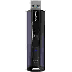 Spominski ključek 128GB USB 3.2 Sandisk Extreme PRO 420MB/s 380MB/s aluminij drsni črn (SDCZ880-128G-G46)