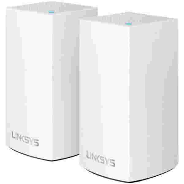 Usmerjevalnik brezžični mrežni sistem Linksys VELOP WiFi5 802.11ac AC1300 867Mb/s dualband MESH MU-MIMO 2xLAN 2x notranja antena (WHW0102-EU)