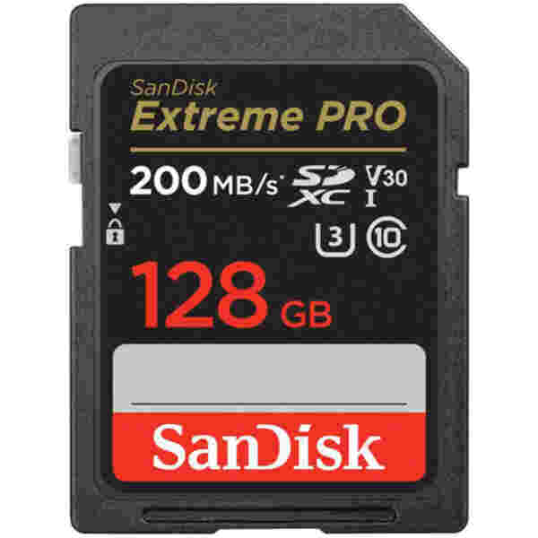 Spominska kartica SDXC 128GB Sandisk Extreme Pro Extreme 200MB/s/90MB/s U3 V30 UHS-I (SDSDXXD-128G-GN4IN)