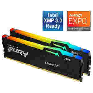 Kingston Fury Beast RGB 32GB Kit (2x16GB) DDR5-5600 DIMM PC5-38400 CL36