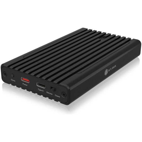 Icybox IB-2817MCL-C31 ohišje za 2 NVME SSD-ja s USB-C in USB-A priključkom - Image 2