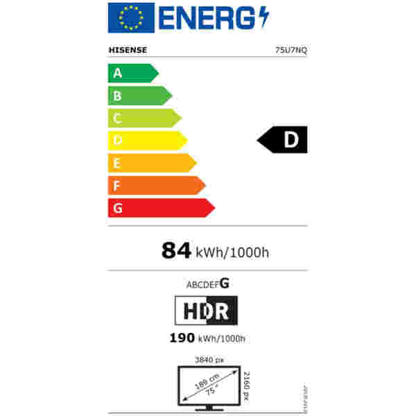 HISENSE TV ULED (Mini LED) 75U7NQ - Image 3