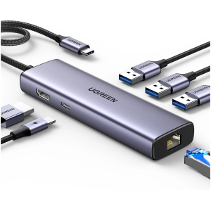 Ugreen 6-v-1 USB-C Hub (100 W PD