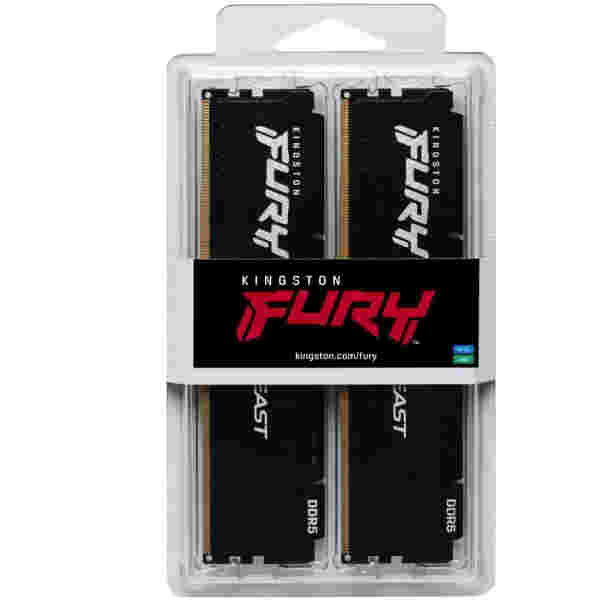 Kingston Fury Beast 64GB Kit (2x32GB) DDR5-5200 DIMM CL40, 1.25V - Image 3