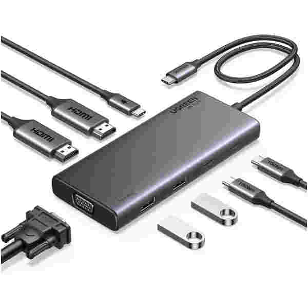 UGREEN 8v1 USB-C 4K priklopna postaja