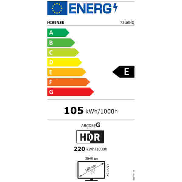 HISENSE TV ULED (Mini LED) 75U6NQ - Image 3